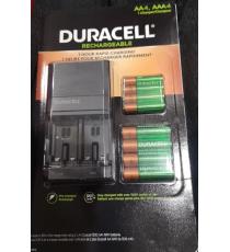 Duracell "AA4 / AAA4" Rechargeable Batteries with Charger