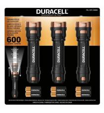 Duracell 600LM Aluminum Flashlight 4AAA, 3PK