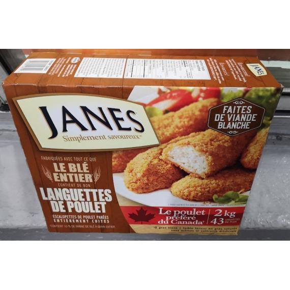 Janes Lanieres De Poulet, 43 languettes ou plus, 2 kg