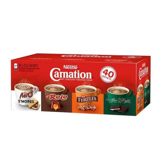 Nestle Carnation Hot Chocolate Variety Pack 40 × 25 g