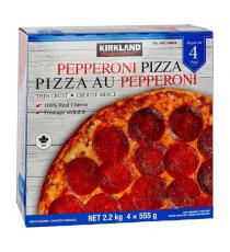Kirkland Signature Pepperoni Thin Crust Pizza 4 x 555 g