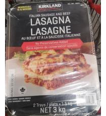 Lasagne à la viande Kirkland Signature 2x1,5 kg