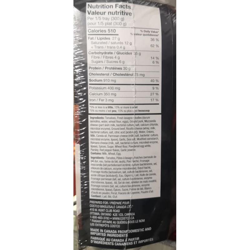 Lasagna Costco 48 Oz atelieryuwa.ciao.jp