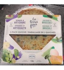 La Terra Fina Assorted Quiches, Cheddar and Broccoli 2x650 g