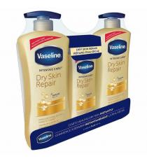 Vaseline Intensive Care Dry Skin Repair Lotion 2 packs of 600 mL + 295 mL