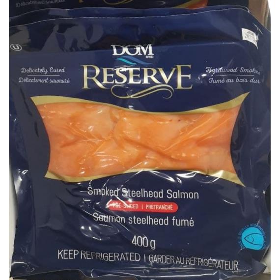 DOM International Smoked Steelhead Salmon 400 g