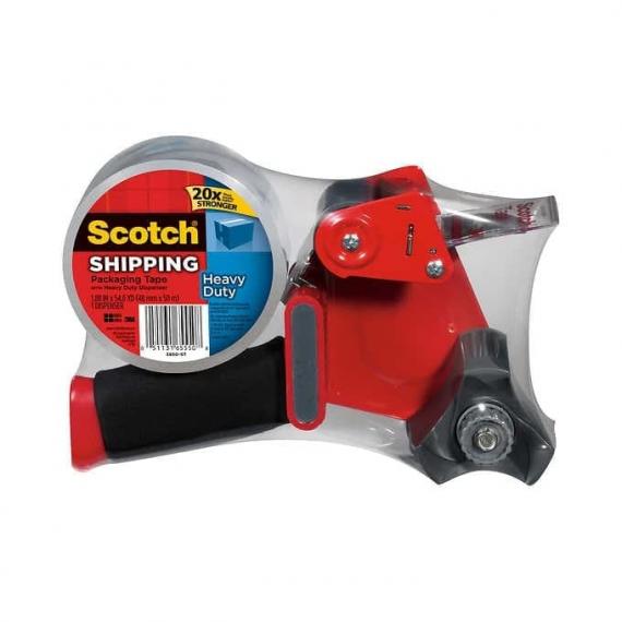 Scotch® Heavy Duty Shipping Packaging Tape with Grip Dispenser
