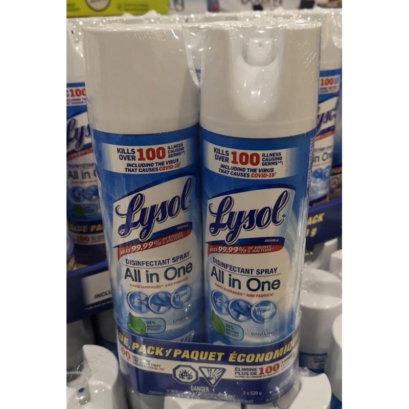 Lysol Désinfectant Crisp Linen 2x 539 g - Deliver-Grocery Online (DG),  9354-2793 Québec Inc.