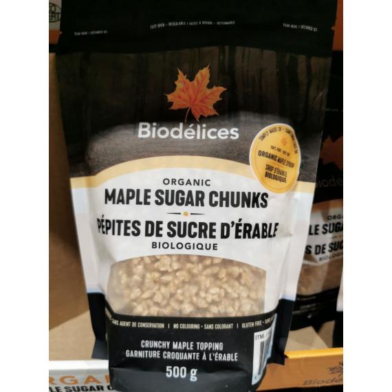 Biodélices Organic Maple Sugar Chunks 500 g