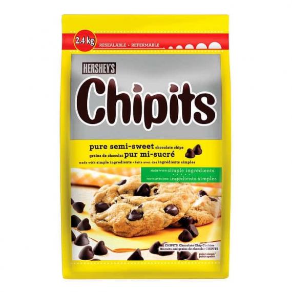 Hershey’s Chipits - Grains de chocolat pur mi-sucré 2,4 kg