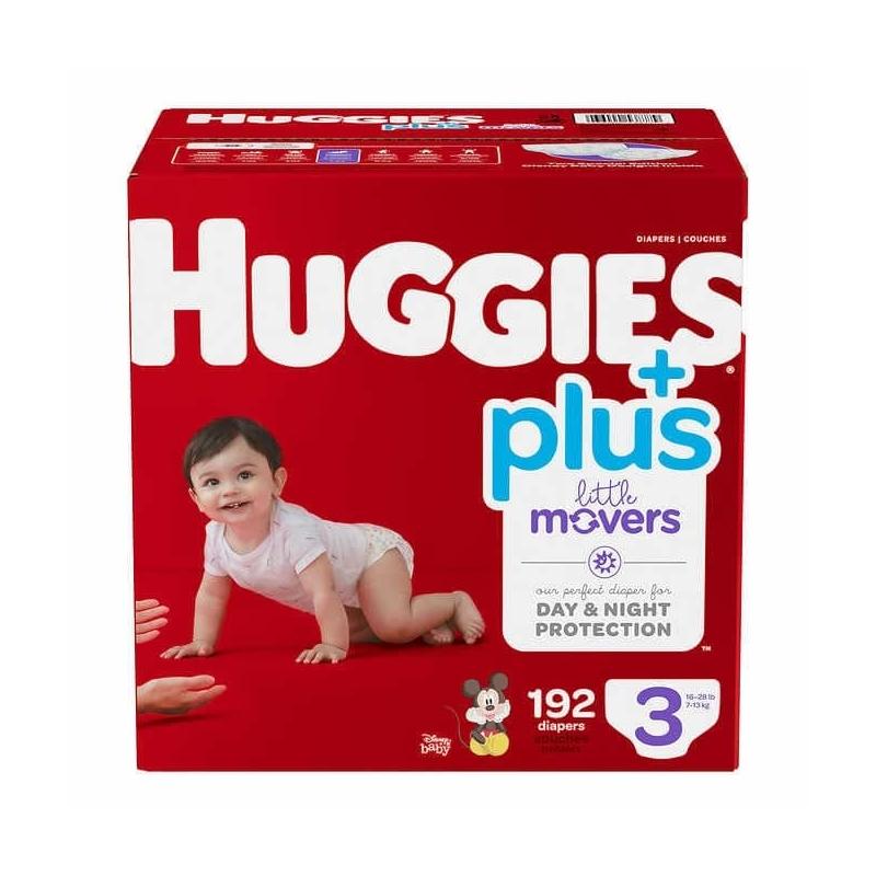 Couches pour bébés Huggies Overnites, Emballage Giga 