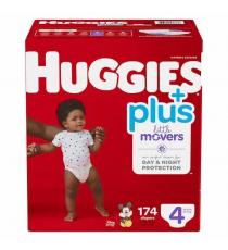 Huggies Little Movers Plus, Size 4, Pack of 174