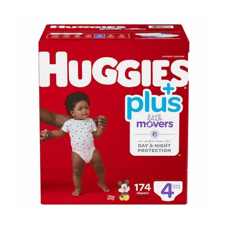 Huggies Little Snugglers Plus, taille 2, paquet de 174 