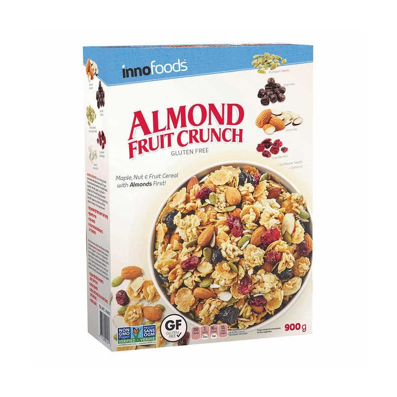 Inno Foods Gluten Free Almond Fruit Crunch Cereal, 900 g Deliver