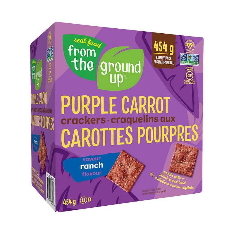 Real Food From The Ground Up Purple Carrot Crackers Ranch Flavour 454