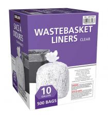 Kirkland Signature Wastebasket Liner Clear Pack of 500
