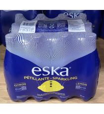Eska - Eau de source gazéifiée au citron 12 × 1 L