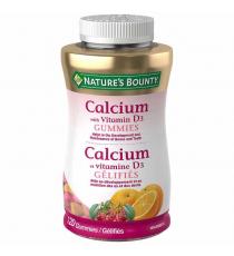 Nature’s Bounty – Supplément gélifiés de Calcium et de vitamine D3 pour adultes - 120 vitamines gélifiés