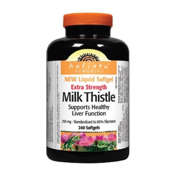 Holista extra strength milk thistle for liver health 240 softgels