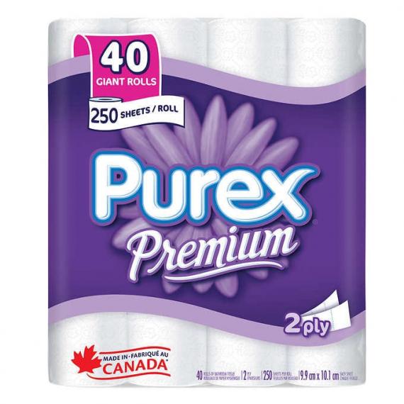Purex - Papier Hygiénique Premium 40 rouleaux X 250 feuilles