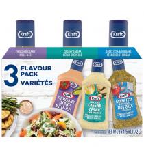 Kraft Salad Dressing Variety Pack 3 × 475 mL