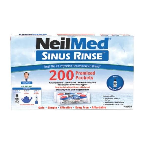 NeilMed Sinus Rinse kit 200 premixed packets