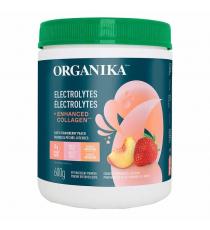 Organika Electrolytes + Enhanced Collagen - Juicy Strawberry Peach 600 g
