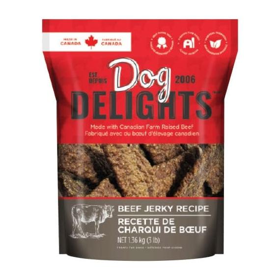 Dog Delights beef jerky dog treats 1.36 kg