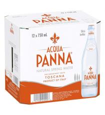Acqua Panna Natural Spring Water, Glass bottles 12 × 750 mL