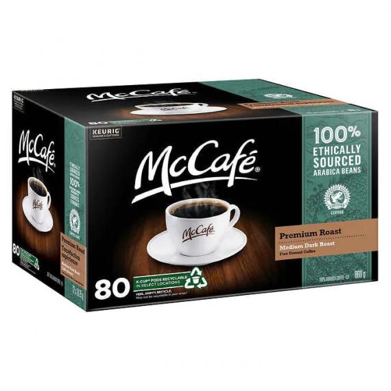 McCafé - Café à Torréfaction Supérieur Mi-Noir 80 capsules K-Cup