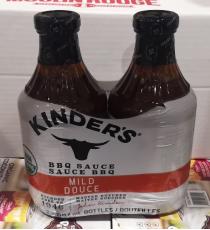 KINDERS - Sauce BBQ biologique 2 x 887 ml