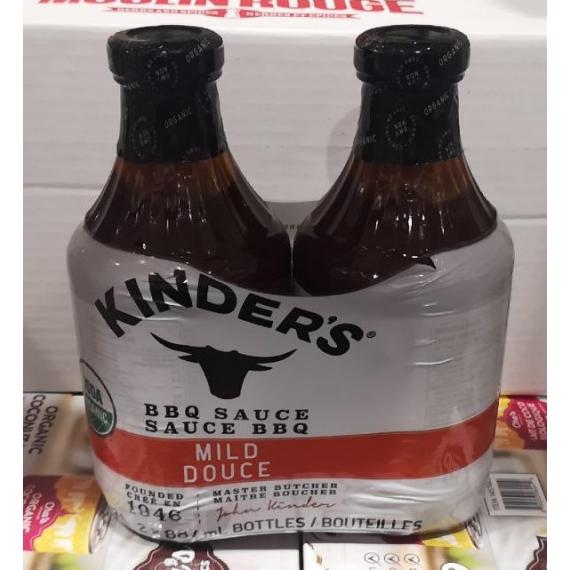 KINDERS Organic BBQ Sauce 2 x 887 ml