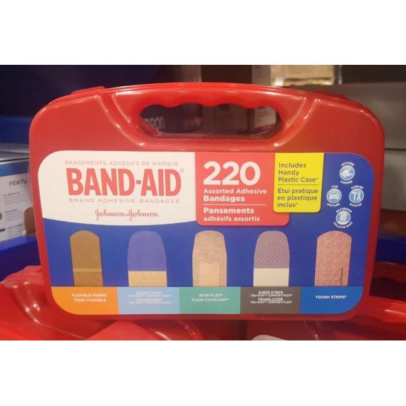 Band-Aid, Pansements Adhésifs de Marque, sélection variée, paquet de 220