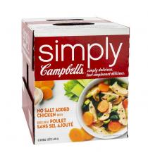 Simply Campbell’s No Salt Added Chicken Broth 6-pack