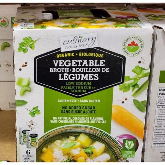 Culinary Treasures Vegetable Broth 6x946 g