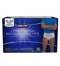 Kirkland Signature - Sous-vêtements de protection pour hommes petit/moyen paquets de 92