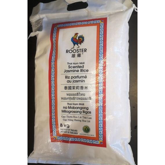 Rooster, Scented Jasmine Rice, 8kg
