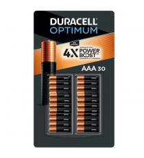 Duracell - Piles Optimum Power Boost AAA Paquet de 30