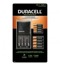 Ensemble de piles rechargeables Duracell avec 4 piles AA et 4 piles AAA