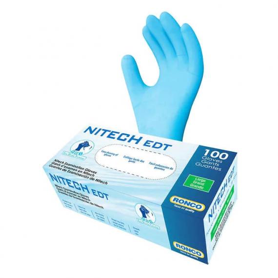 Ronco Nitech - Gants d’examen grand 4 paquets de 100