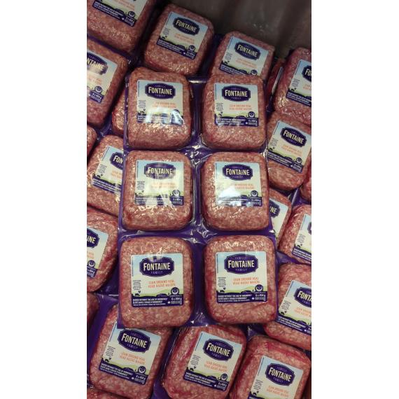 Fontaine - Veau Haché Maigre, Halal, 6 x 450 g