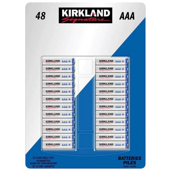 Kirkland Signature AAA Batteries Pack of 48