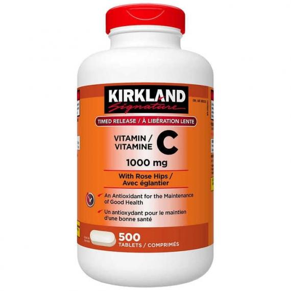 Kirkland Signature Timed Release Vitamin C 1000 mg - 500 Tablets