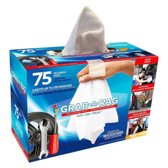 Grab-A-Rag Washable Microfibre Rags Pack of 75