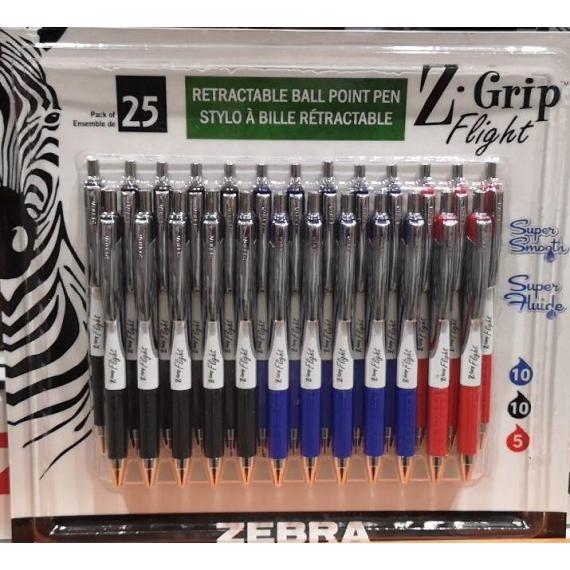 Zebra Z-Grip Flight Pen, 25-pack