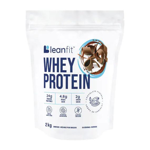 LeanFit - poudre de protéines de lactosérum au chocolat 2 kg