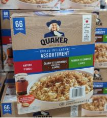 Quaker Instant Oatmeal 66 packets - 2.45 kg