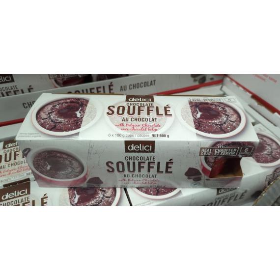 DELICI Souffele Chocolat Noir 6 X 100 g