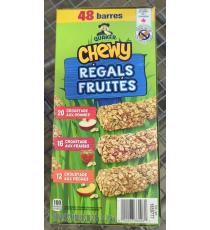 Quaker - Chewy Regals Fruités 48 barres, 1.15 kg