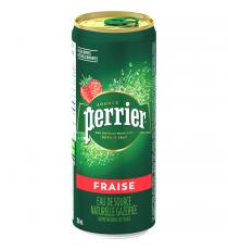 PERRIER Carbonated Natural Spring Water With Natural Strawberry, Pack of 10x250.0 ml